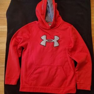 Red Underarmour boys large sweatshirt